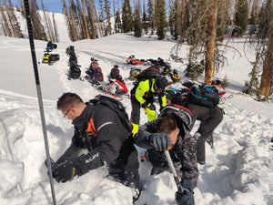 Backcountry Institute - Utah Motorized Avalanche Education Riding Clinics Companion rescue Survival skills Utah avalanche class, Utah Moto Avy1